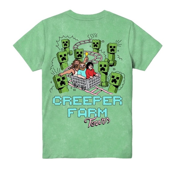Minecraft Creeper, Graphic Short Sleeve T-Shirt, Unisex Kids - Picture 2 of 5